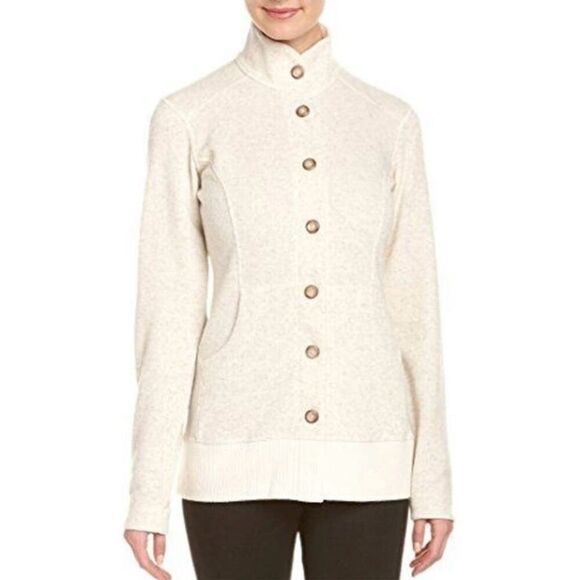 Mountain Hardware wool blend oatmeal sweater jacket small - Picture 1 of 11